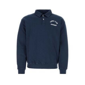 Harmony Men Navy Blue Cotton Polo Shirt